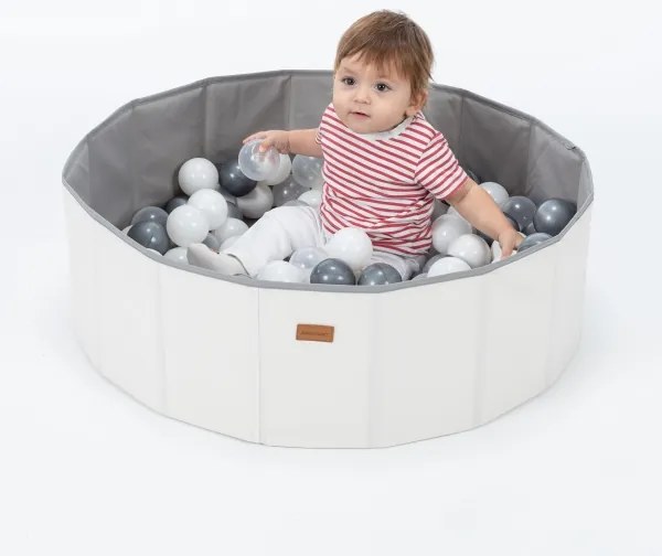 Piscina secca per bambini con palline pr. 80 cm bianco/grigio