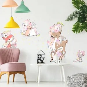 Adesivo - Animali floreali | Inspio