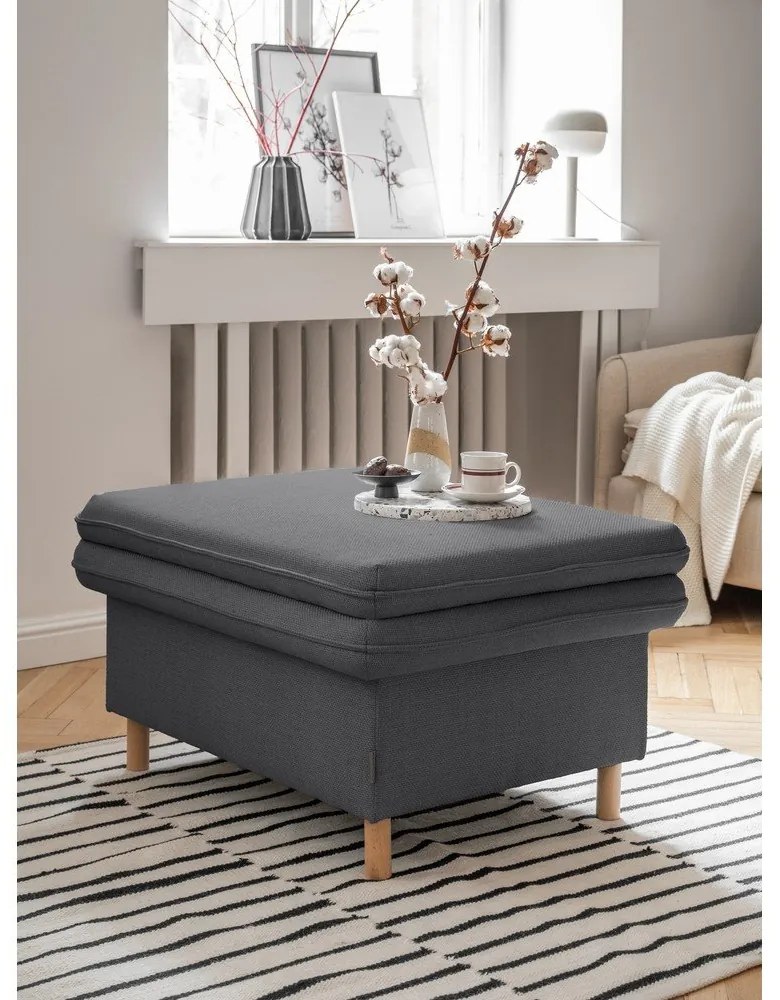 Poggiapiedi grigio scuro Simon - Miuform