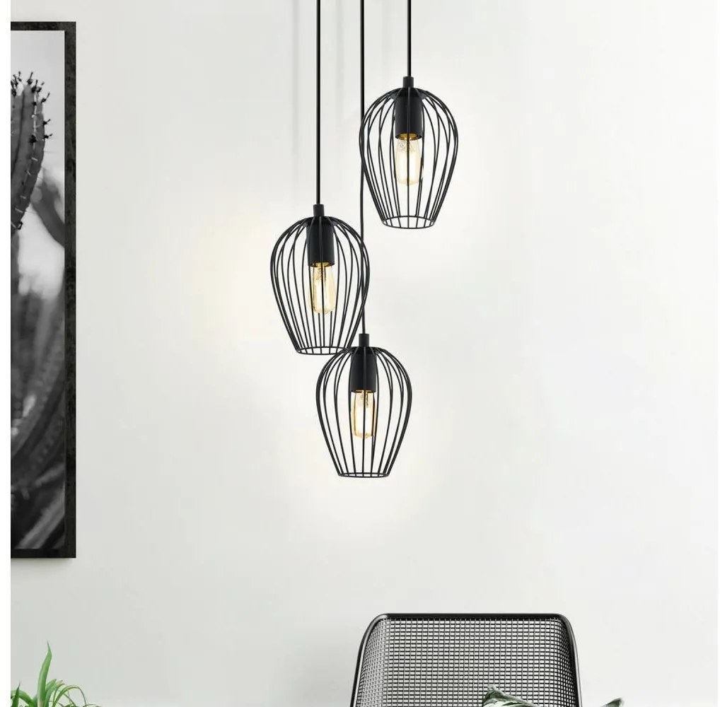 Eglo 49479 - Lampadario NEWTOWN 3xE27/60W/230V