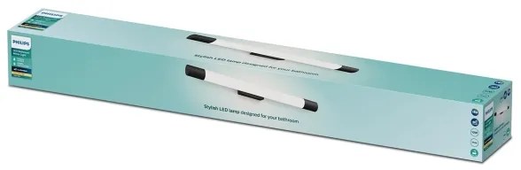 Philips - Lampada per specchio da bagno ROVER LED/10W/230V IP44 nero