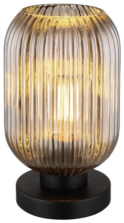 Globo 15469TS - Lampada da tavolo NORMY 1xE27/40W/230V grigio