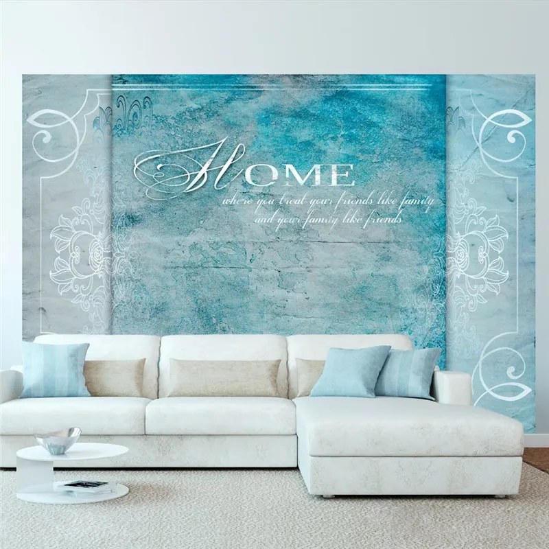 Fotomurale  Home, where you ...  Colore Bianco, Dimensioni e Misure 100x70