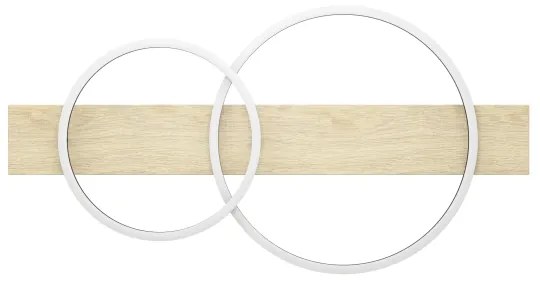 Eglo 901716 - Plafoniera LED BOYAL 2xLED/12W/230V 3000K beige/nero