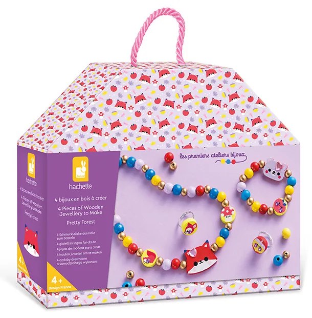 Set creativo - 4 gioielli in legno da creare - Bella foresta