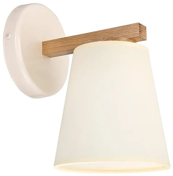 Applique ELLIE 1xE27/15W/230V color crema/quercia