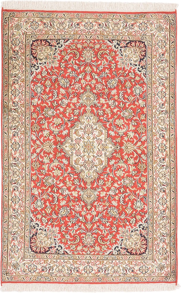 Cashmere Silk Tappeto orientale 80x120 (Indian) Annodato A Mano