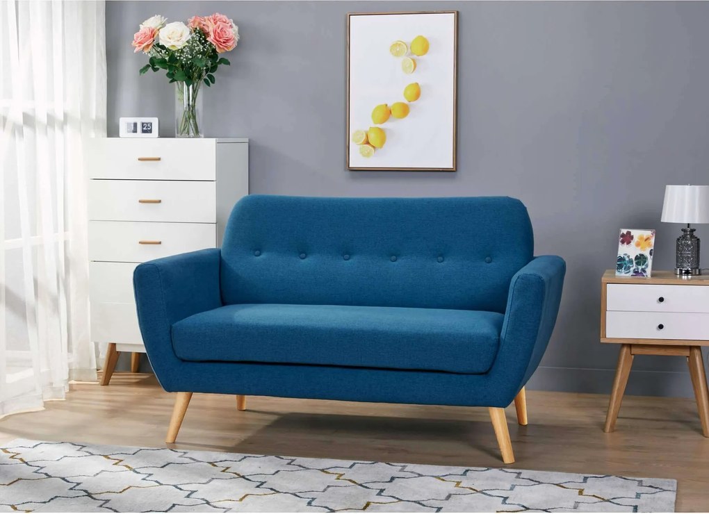 HANSEL - divano stile scandinavo in tessuto