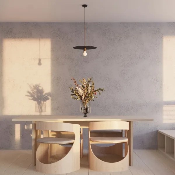 Sollux SL.0853 - Lampadario su filo FLAVIO 1xE27/60W/230V nero