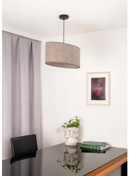 Duolla - Lampadario a sospensione con filo OVAL 1xE27/15W/230V marrone