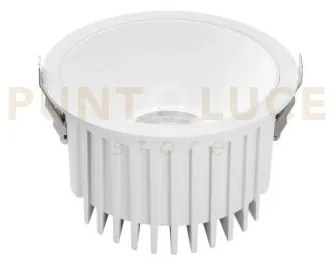 Incasso led quantum in alluminio bianco 30w 3300lm cct 16x16x9,6 ip...