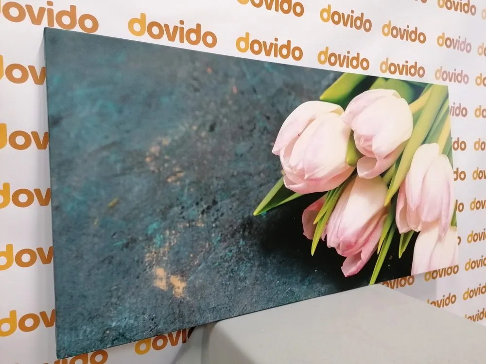 Stampa su tela – Tulipani rosa pastello