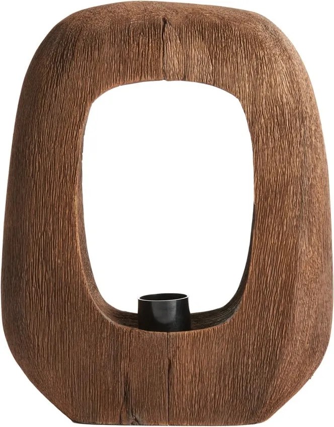 Lampada da tavolo marrone (altezza 30 cm) Kelafo - Light &amp; Living