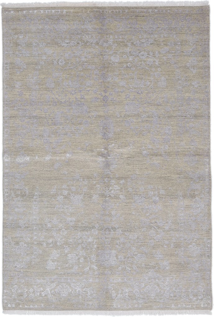 Neo Tappeto orientale 240x170 Grigio (Indian) Annodato A Mano