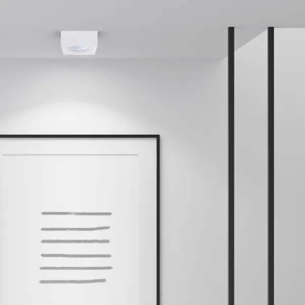 Faretto BALI 1xGU5,3/MR16/25W/12V quadrato bianco