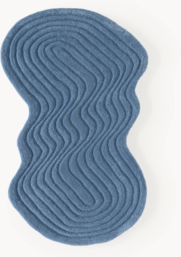 Tappeto in lana fatto a mano dalla forma particolare Aliza