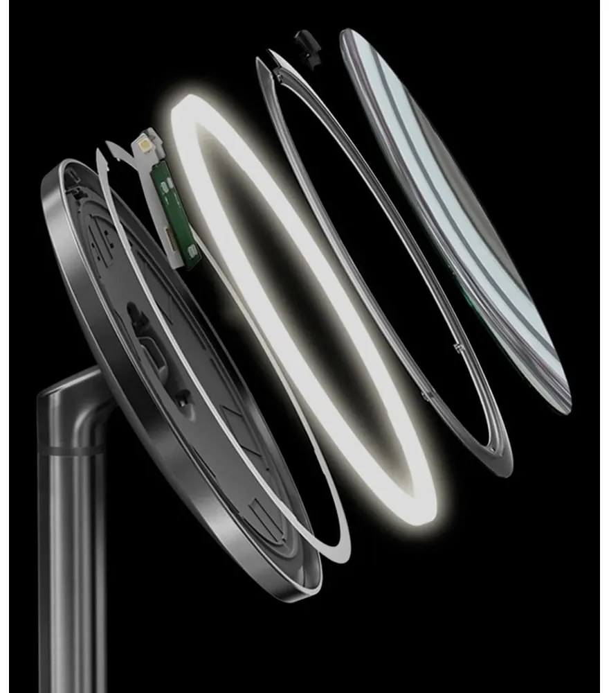 Specchio per make-up con illuminazione/con ingrandimento (5x) ø 25 cm Sensor Trio Max – simplehuman