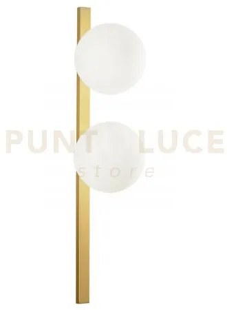 Applique a parete enoire oro 2 luci attacco e14 14x14x60cm diffusor...