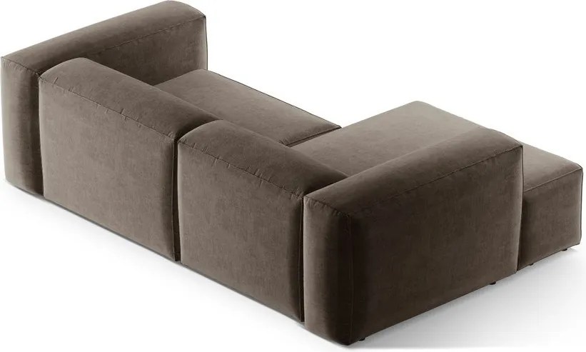 Divano angolare marrone (con penisola a sinistra/con chaise lounge) Bergamo – Cosmopolitan Design