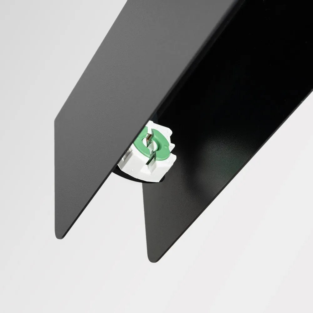 Lampadario LED nero in metallo Nebula – Sollux