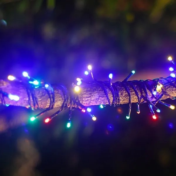 Aigostar - Catena solare a LED 100xLED/8 funzioni 12m IP65 multicolore