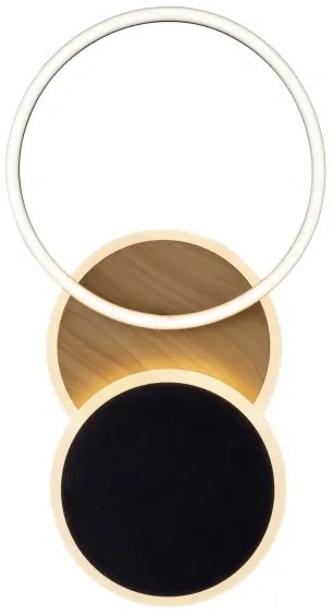 Leuchten Direkt 14116-78 -Plafoniera LED SEVENT LED/25,5W/230V nero/marrone