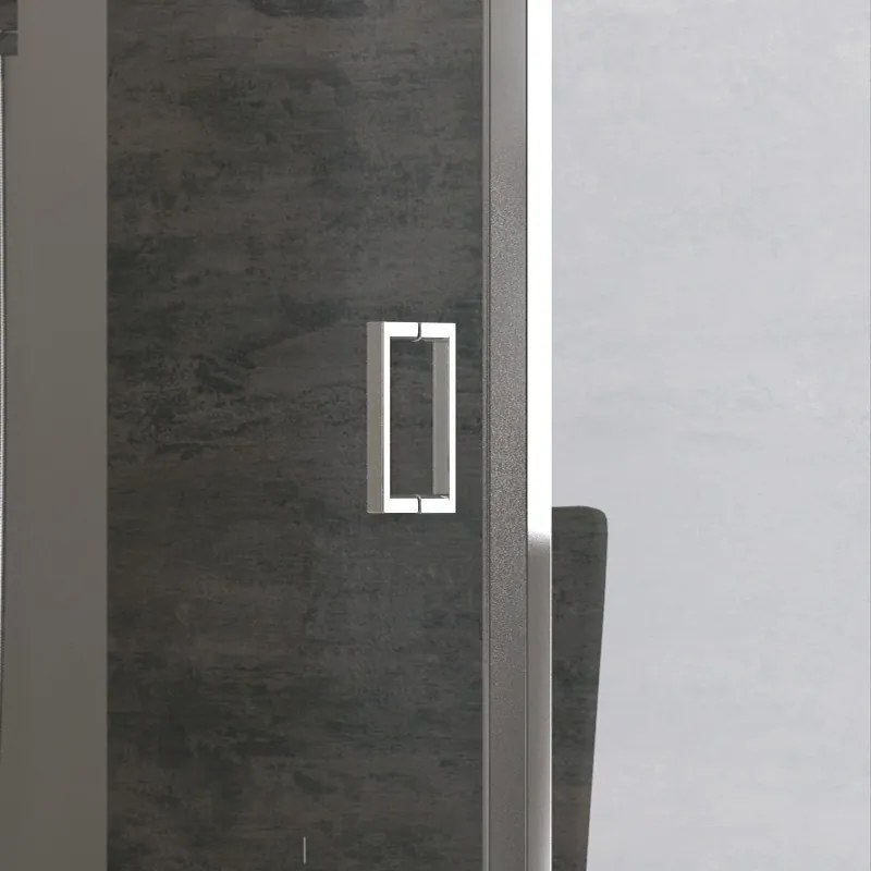 Kamalu - Box doccia 160x80 cm altezza 180cm apertura scorrevole K410NS