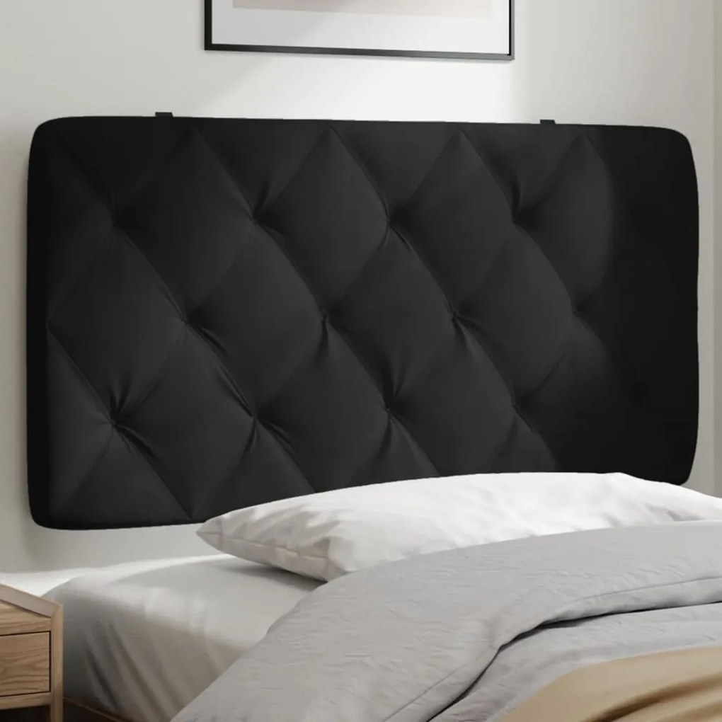 Cuscino Testiera Nero 100 Cm İn Velluto /