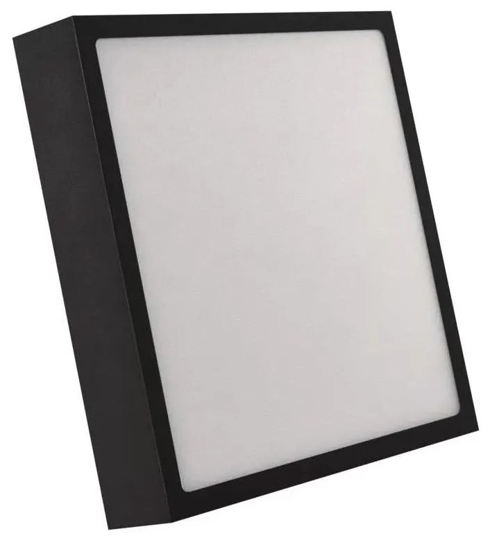 Plafoniera LED LED/21W/230V 3000/3500/4000K 22,5x22,5 cm nera