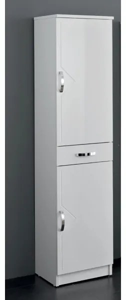 Colonna multiuso RIGO BIANCO con anta incisa