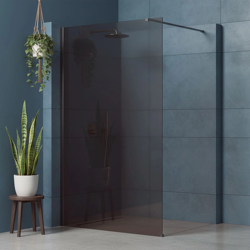 Parete doccia Rea Flexi Brown / Titan 110