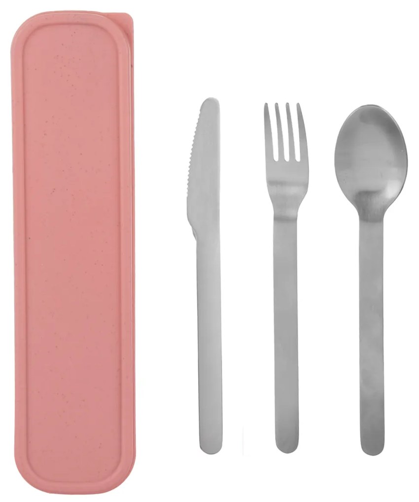 Set 3 posate con astuccio da viaggio