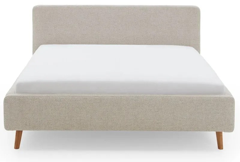 Letto matrimoniale imbottito beige rete non inclusa 180x200 cm Mattis – Meise Möbel
