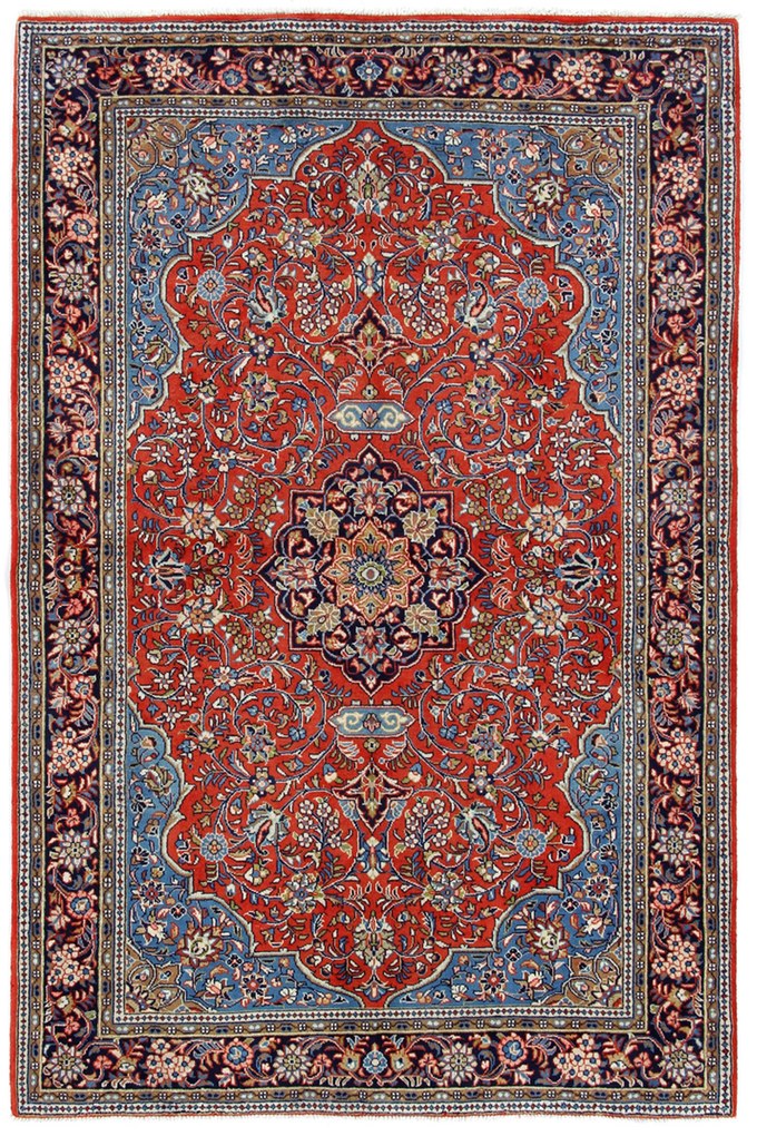 Sarouk Tappeto 210x140 (Iran) Annodato A Mano
