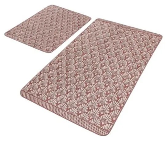 Set di tappetini per il bagno marroni in velluto 2 pz 60x100 cm – Mila Home