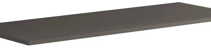 Top per lavabo Niwa L 120 x H 1.8 x P 46 cm laccato opaco grigio carbone truciolare