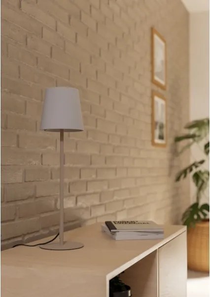 Eglo 901128 - Lampada da tavolo FIORANA 1xE14/40W/230V crema/bianca