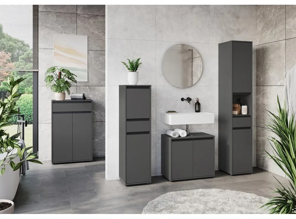 Mobile color antracite per lavabo 63x55 cm Lemont - Germania