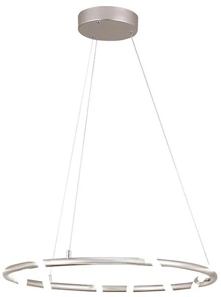 Lampadario LED moderno Teddy grigio, luce naturale 5800 lumen, NOVECENTO