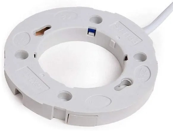 Portalampada gx53 completo di cavo trasparente 30cm di alimentazione