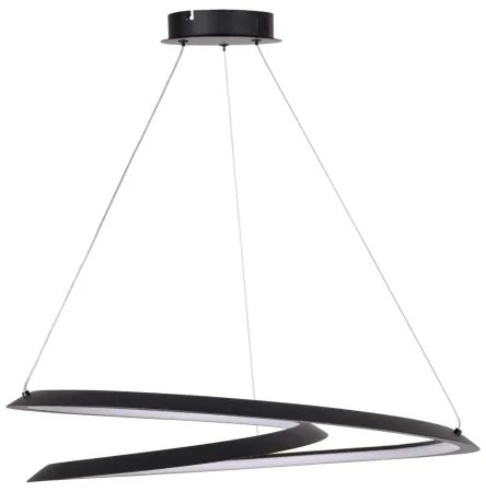 Lampadario LED a sospensione con filo TANGO LED/44W/230V 4000K diametro 60 cm nero