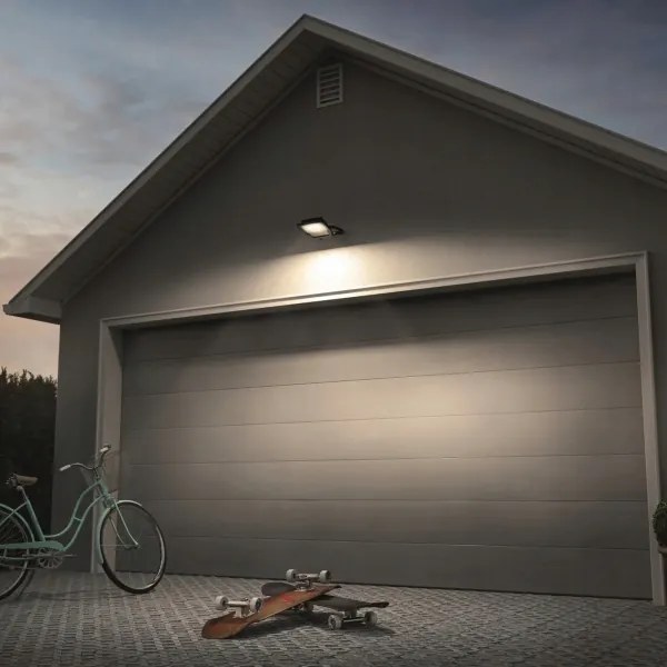 Proiettore da esterno LED con sensore, 50W, 230V, 4500K, IP65, nero