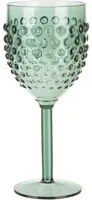 Calice acqua verde gocce in plastica 400 ml Dotted