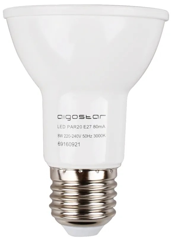 Lampadina Led E27 PAR 8W Bianco caldo 3000K Aigostar