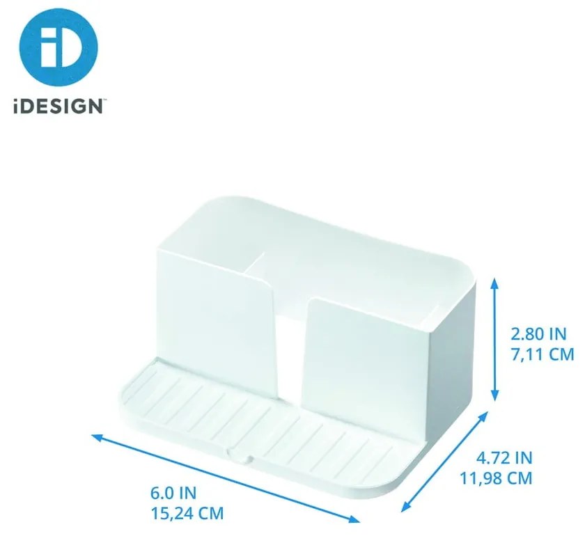 Porta detersivi bianco in plastica riciclata Eco System - iDesign