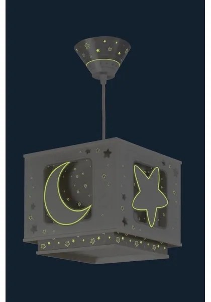 Dalber 63232E - Lampadario per bambini MOON LIGHT 1xE27/60W/230V