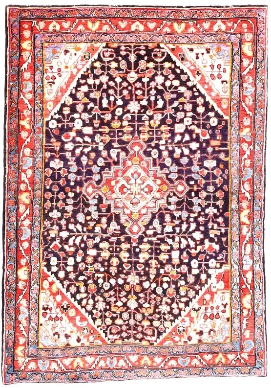 Sarouk Tappeto persiano 160 x 100 Blu (Iran) Annodato A Mano