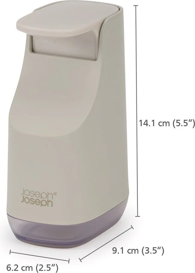 Dispenser per sapone beige in plastica 350 ml Slim – Joseph Joseph