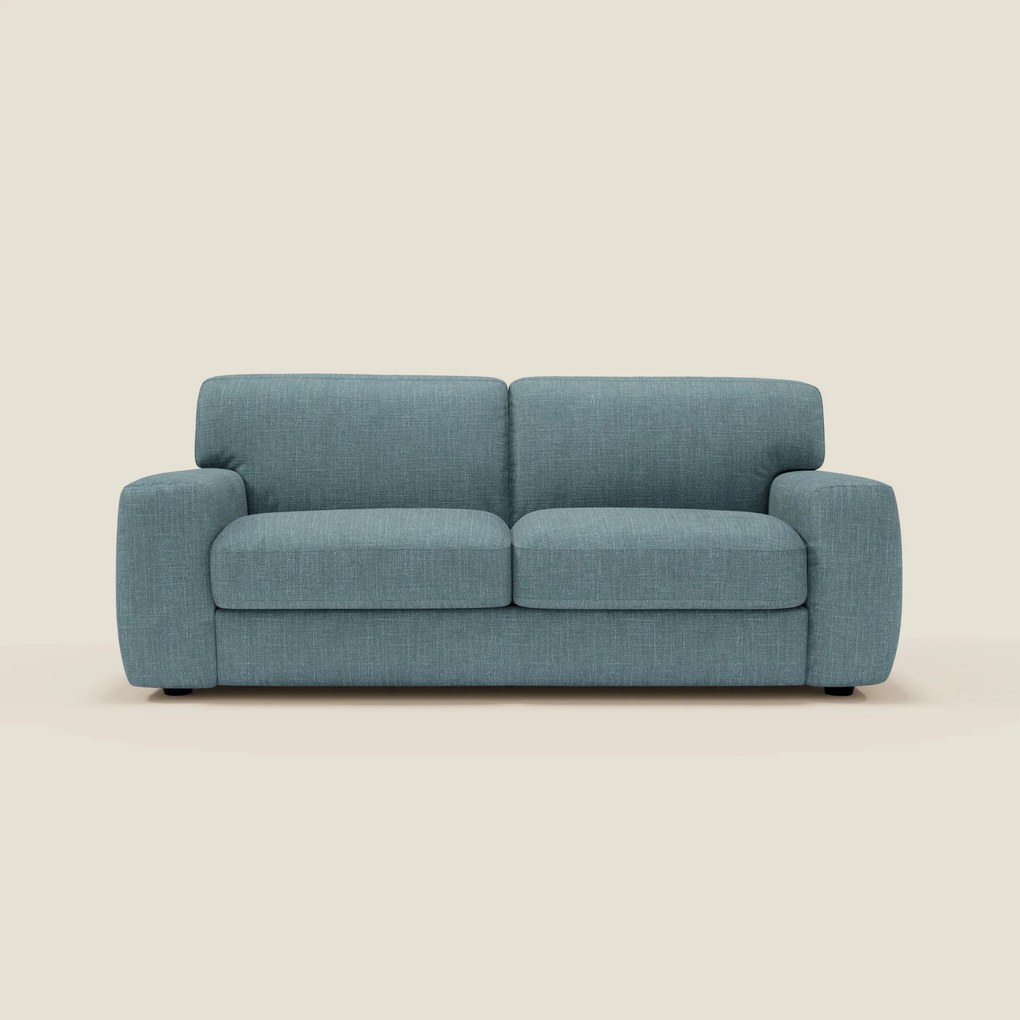 Cloud Divano letto materasso H17 cm dai morbidi cuscini in tessuto impermeabile T06 azzurro