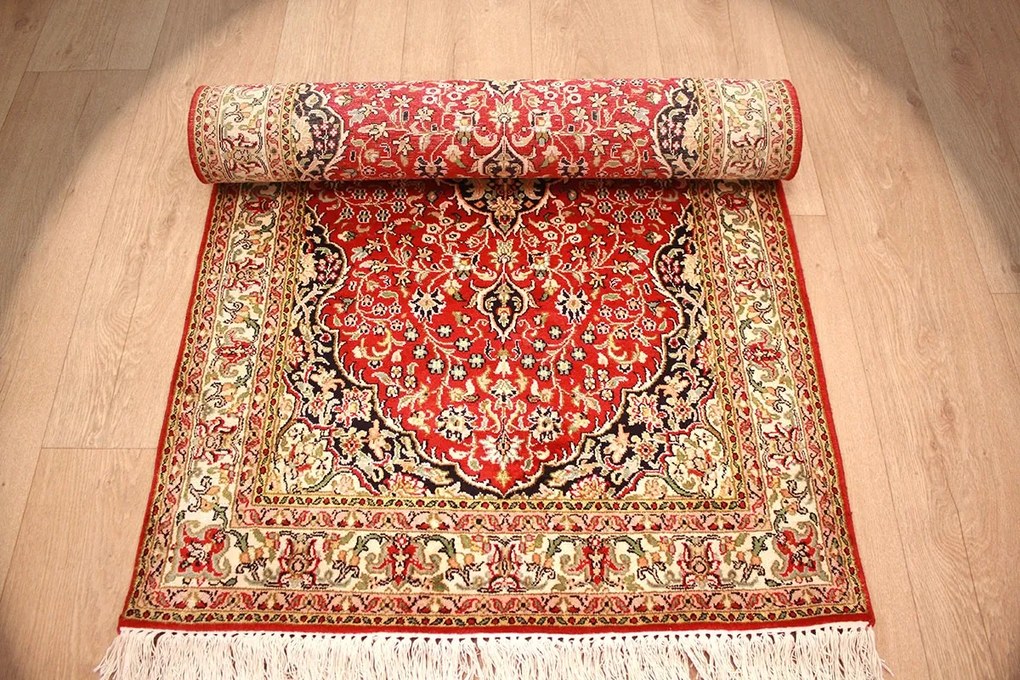 Kashmir Tappeto 80x240 (Indian) Annodato A Mano